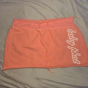 Peach Baby Phat y2k Skirt